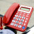 泰威355 办公电话机 来电显示有绳坐机 免电池时尚创意座机 355-红色 免提拔号