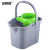 安赛瑞 手提拖把桶 颜色分区物业保洁大口径拖把拧干桶 绿色 7A01106