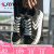 飞跃（Feiyue）官方帆布鞋男女同款春夏季新款潮流百搭运动休闲鞋情侣透气板鞋子 黑色 42