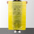 加厚垃圾袋黄色垃圾袋废物袋平口式手提式塑料袋 45*50(50只）