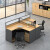 欧音（OUYIN）办公家具职员屏风办 公桌椅套装4/6人位工位员工桌卡座现代简约 干字型六人位 含椅