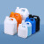 康迪普 HDPE提手方桶 2L耐酸碱密封化工桶塑料容器桶小方桶 蓝色