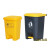 废料化学品分类垃圾箱脚踏垃圾桶锐器加厚型塑料专用加厚大桶针筒 68L特厚脚踏桶-黄盖 高韧性+2卷垃圾袋