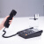 得力deli781有线固定电话机翻转屏幕家用办公室用坐机来电显示座式 785电话机黑色