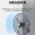 亿望（yiwang）风扇壁扇 FS-500型挂壁铝叶 免打孔壁挂式强力大风力工业摇头挂墙壁电风扇 商铺车间饭店风扇