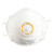 一护6006VKN95杯型口罩头戴式防雾霾防颗粒物呼吸器口罩粉尘防护口罩带呼气阀6006V