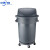 中环力安  环卫垃圾桶大号加厚带轮子圆形储物桶带盖  A 168L灰色加厚带底座