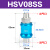 亚德客气动手滑阀HSV06/HSV08/HSV10/HSV15/HSV20/HSV25滑动开关 HSV08SS 双外牙型(PT1/4)