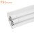  佛山照明（FSL）T8灯管LED双管带罩支架全套含光源1.2米双管带罩支架+2支22W灯管 白光（6500K)