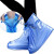 升级版防水层男女雨鞋套加强防雨鞋套 加厚防滑耐磨防尘水鞋套 加强款蓝色 M码(店长36-37)