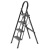 镁多力（midoli）加厚铝合金人字梯 库房工程梯子 仓库理货梯 装修梯具 五步梯凳