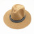 男士草帽 夏天西部牛仔帽大沿帽大帽檐礼帽沙滩帽子 透气凉帽定制 4色 均码 7天内发出