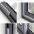 窗户密封条 推拉门防风防水老式塑钢铝合金门窗密封胶条门缝隙隔 灰色 20米
