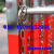 定制拱形围挡不锈钢伸缩围栏幼儿园商场安全防护栏可移动护栏施工 加厚红色18米高*25米长