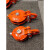 历修定制重型起重滑车乌龟型整体转向滑轮船用轴承吊滑轮绞盘自救卸扣滑车 3寸全包滑车(1.5吨)
