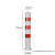 鼎红 钢管警示柱固定立柱交通安全警示柱反光路桩防撞柱114/75CM红白加厚固定