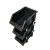 瀚海融科 防静电元件盒物料盒电子元件收纳盒黑色塑料背挂式组立式斜口盒子 TM-2# 【120*135*65mm】（2个）
