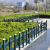 妙普乐铁艺围栏 锌钢草坪绿化带护栏市政社区道路花园围栏栅栏铁艺庭院 白色