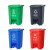 富都华创 新国标垃圾桶 有害40L 户外分类塑料垃圾桶大号环卫脚踏脚踩带盖大型商用大容量FDHC-LJT-4
