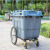 力豪（LIHAO） 垃圾车市政物业户外垃圾桶400升大型垃圾车手推环卫大号塑料保洁车