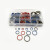 OKW 组合垫圈垫片橡胶复合金属密封圈接口垫片 彩色橡胶6-16（100个） 一包价 