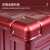 BMOI行李箱24抗摔红色婚庆拉杆箱万向轮大容量密码箱旅行箱 金鱼紫红 22寸