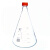 定制适用丝口三角烧瓶高硼硅玻璃罗口三角瓶厚壁玻璃锥形瓶GL45耐 1000ml