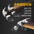 木井方（Mujingfang）羊角锤高碳钢铁锤锤子带磁性多用双叉拔钉器方头弯尾牙面13-OZ油漆柄