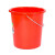 富都华创 14升-红色有盖 厚塑料手提水桶红色大小胶桶耐摔洗澡桶洗车洗衣服拖地 FDHC-ST-12