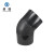 卓炫(ZHUOXUAN) PE45°弯头 PE45度给水管黑色自来水管配件弯头L110X45度（4寸）(5个装)
