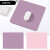 集斯凡（JISIFAN） 双面双色皮革鼠标垫小号纯色方形便携防水办公桌垫 【双面双色】木槿紫+粉 210x250mm