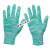 盛融乾手套干活用的 夏季薄款尼龙线 透气工作耐磨手套劳保弹力 绿色尼龙手套(12双) S