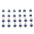 蓝白可调电阻器卧式立式可变10K 1K2K1M 20/50 100欧500 102 203 13种常用 蓝白可调 每种5个共65