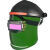 定制适用高品质电焊面罩自动变光氩弧焊工专用眼镜烧焊帽防护防烤脸头戴式 面罩一套(送电焊牛皮手套)