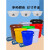 洛港 白色50K型+沥水篮 泔水干湿过滤分离带滤网垃圾桶大号厨房厨余茶水茶叶沥水水桶篮桶