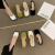 韩系凉鞋女款夏季2024新款法式复古中跟粗跟ins潮时尚包头罗马鞋 绿色 35 标准码数
