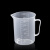 带刻度毫升小量杯克度容器度量杯测量杯盎司杯小塑料标准毫升透明 500ml
