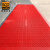 爱柯布洛 拼接三合一地垫  室外除尘拼接地毯镂空刮沙地垫0.75×1.05m 三刷纯红色111420
