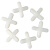 瓷砖定位十字卡塑料十字架贴瓷砖留缝定位器地砖固定卡子500粒装 1.0mm一包500粒5包