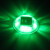 定制太阳能圆形塑料道钉10LED货车追尾防雾警示灯 船用防水夜间闪 绿色-闪烁10LED灯