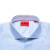 雨果博斯（HUGO BOSS）男士HUGO系列棉质超修身版长袖休闲衬衫正装男装 50478284 459 浅蓝色印花 38