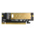 适用于NVME M2转PCIE16X高速扩展扩展卡PCI-E转M2转接卡NGFF SSD 带挡板PCIE4X转NVMENGFF二合
