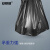安赛瑞 黑色塑料袋 大号商用物业酒店垃圾分类袋 100×120cm 50只装 办公加厚平口清洁袋 700902