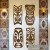 吉年祥盛玛雅文化头像非洲面具抽象涂鸦墙贴酒吧咖啡店KTV服装店网咖装饰 黑色 小