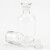 海斯迪克 HKCL-221 试剂瓶透明细口瓶 玻璃密封瓶具塞小口瓶 白色细口瓶 30ml