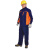中神盾 SWS-CDS-301 长袖工作服套装男 耐磨劳保服套装 深蓝拼橘红XL/175
