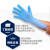 爱马斯APFNC一次性丁腈手套蓝色抽取式盒装实验室食品厨房家务防护标准型L码100只装
