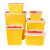 医疗废物利器盒一次性黄色圆形针头锐器盒有盖诊所用大小型垃圾桶 2L圆形【50个】