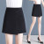 保罗普朗格不规则西装半身裙女2024夏季新款高腰显瘦薄款a字一步包臀短裙子 黑色 26/S