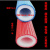 沃嘉定制适用彩色家装水管暖通红蓝压花保温棉管4分6分1寸保护套管沧州市 16红2分管 7mm厚1.5米长一根
